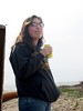 SundownIsland > Alexis DeLeon (from Corpus Christi) came with her Dad, Abel DeLeon who came to the island to survey the dredge project and help out on workday.