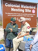 SundownIsland > Niell Irvin shares some new ideas with Pop about what the GLO can do to help protect Sundown Island.  (photo by Steve Tripp)