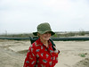 SundownIsland > Linda Olson begins the beach cleanup. She also looks for unusual shells while she picks up debris and has quite a collection now. (Photo credit: Hannah Olson)