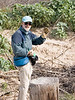 SundownIsland > Larry Tisdel joined the beach clean up. Larry lives in Colorado but spends a great deal of his time in Texas and is a frequent Sundown Island volunteer.  (Photo credit: Marcy Spears)