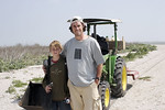 SundownIsland > Just before heading back, I asked Abe Moore and his key-grip, Ethan Vuichard to pose for a photo. The previous day Ethan took Abe fishing along Matagorda Bay. Abe is filming a documentary on Sundown Island for Texas Parks and Wildlife.  (Photo credit: Marcy Spears)