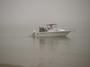SundownIsland > The second Audubon group arrives on the island.  It might be hard to believe from this photo, but the fog wasn't as dense for the second group. Photo credit: Andrew C. Kasner