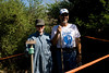 SundownIsland > Ingrid Rivers and Richard Brietzke (Devon Energy) prepare to plant trees in one of the two new tree plots designated for the Fall Workday.  Richard is a seasoned volunteer and this is Ingrid's first time on the island.  Photo credit: Marcy Crowe Spears