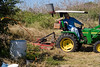 SundownIsland > Gary Eskelson clears an area close to the tractor shed for a new tree.  Photo credit: Marcy Crowe Spears